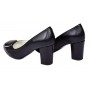Pantofi dama office eleganti din piele naturala cu toc de 7cm - Model Arinna Negru